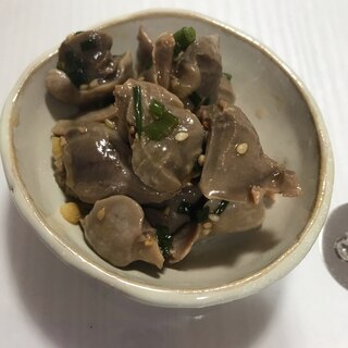 レンジで簡単おつまみ！砂肝香味ソース